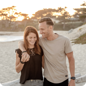 couple connecting after hormone therapy