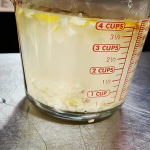 garlic, ginger, lemon - infusion